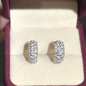 Rhinstone Hoop Earrings